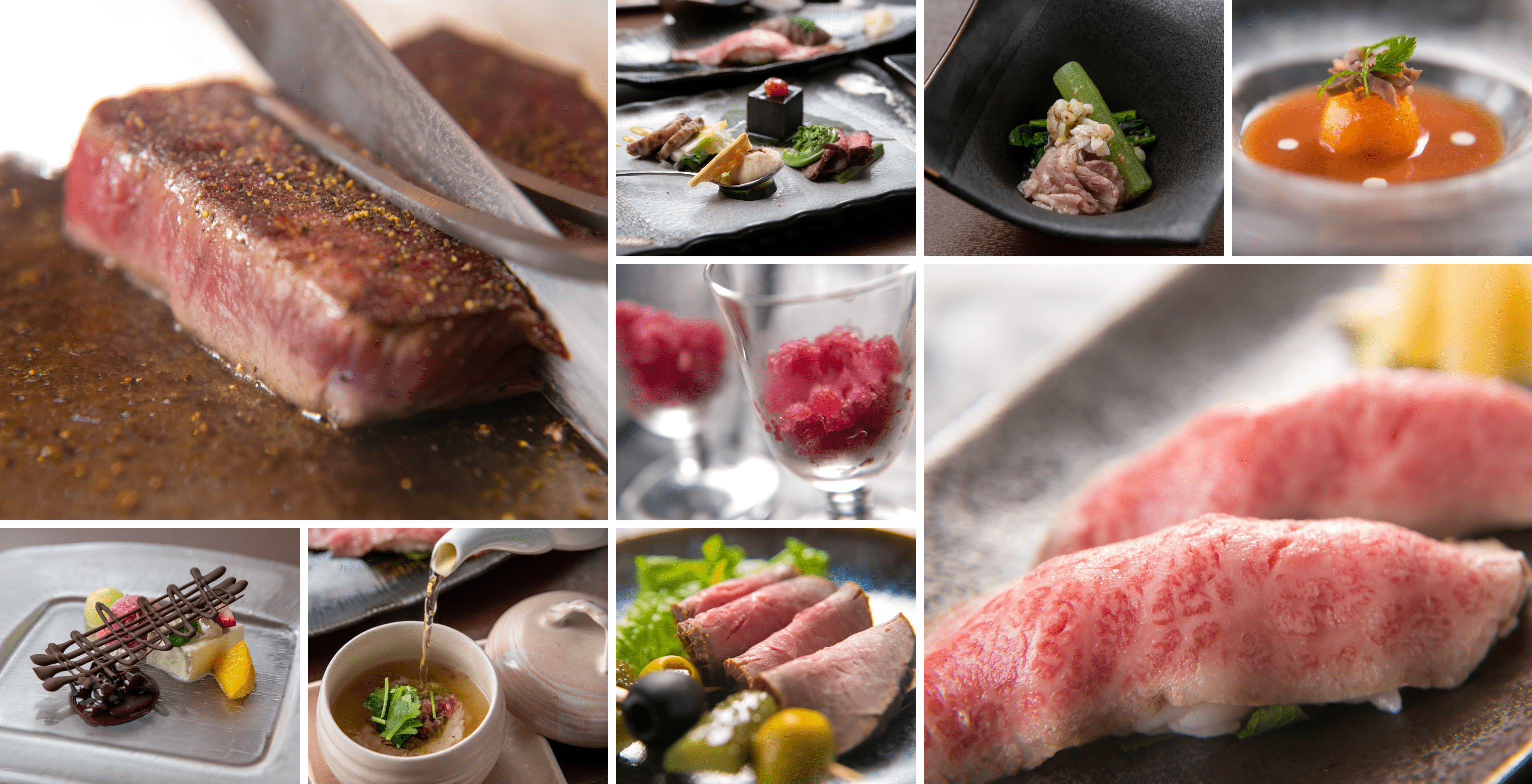 米沢牛フルコース（一例）