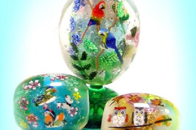 とんぼ玉と民芸和紙大和屋