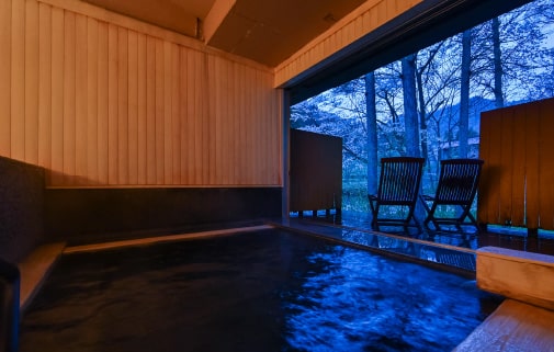 森と風の湯
オープンデッキ付き内風呂