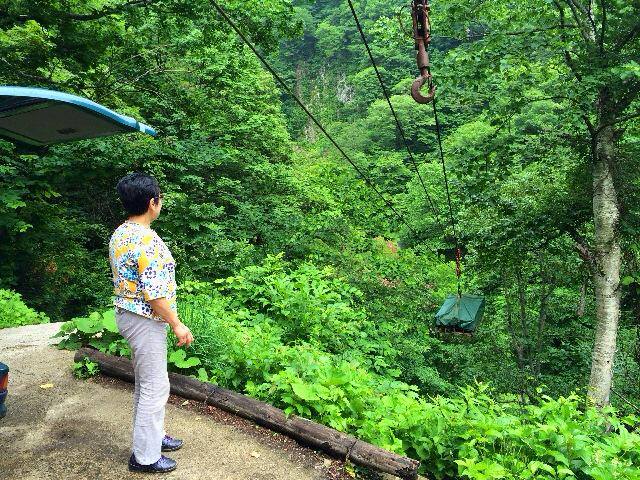 荷物を運んでくれるリフト