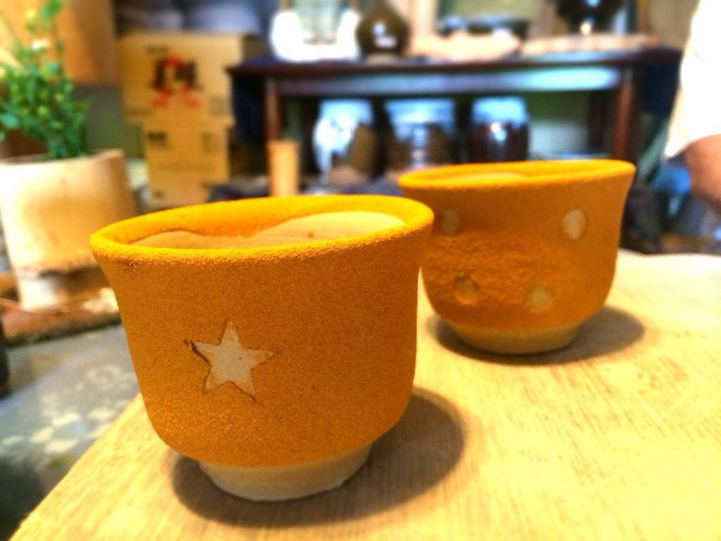 米沢八湯おすそわけ小包プラン♪陶芸家水野哲先生の米沢焼ぐい呑編