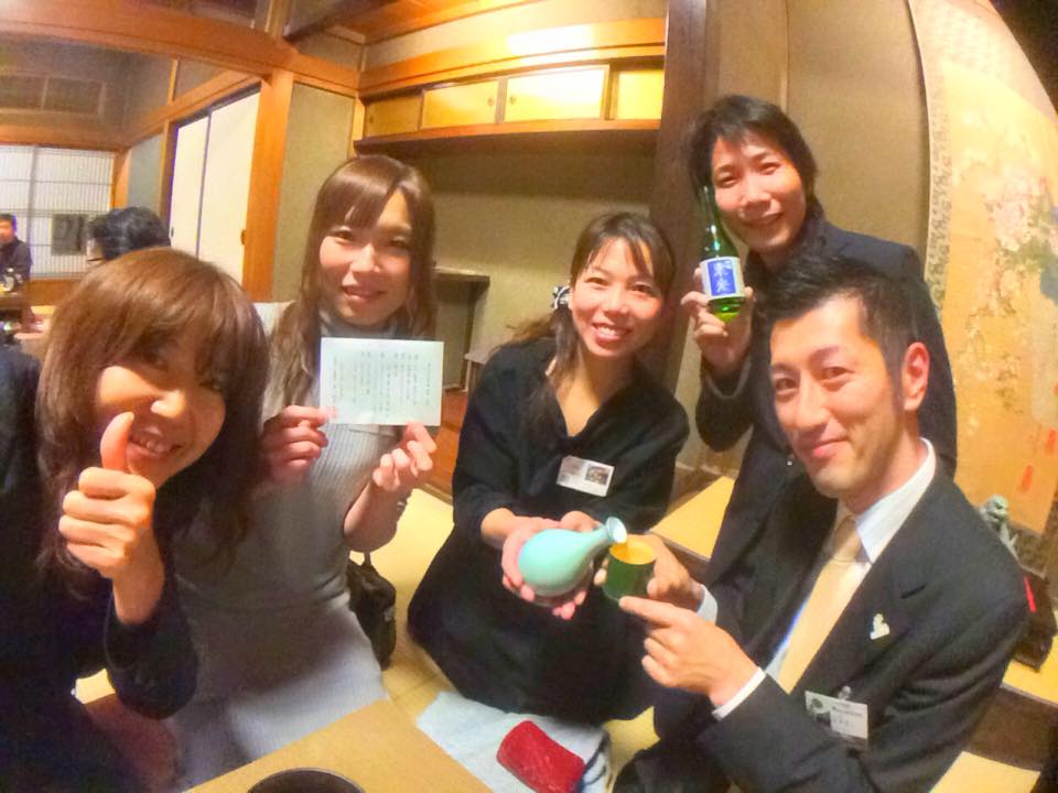 あやこ横から ラーメンやまとや佳奈さん、小野川温泉亀屋万年閣りえ若女将、八湯動画制作 ハナシネマ小山さん、るぱん(笑)