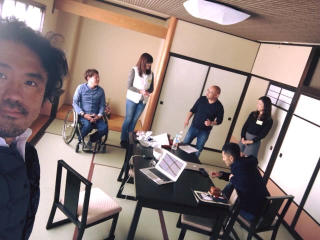 発表直前の最終練習scene。短パン社長のサポートがあってこその発表です