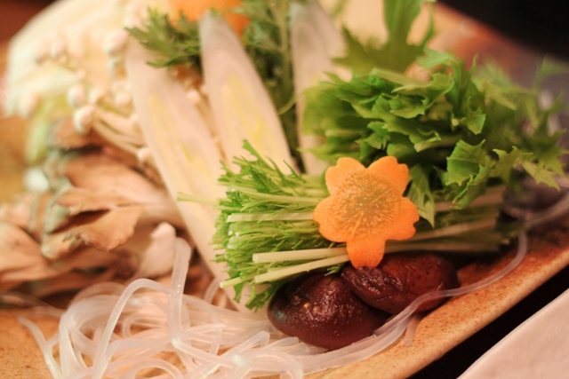 たっぷりのお野菜もしゃぶしゃぶで