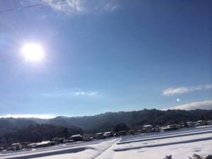 米沢12月の寒波とピカピカ銀世界とすみれの冬メニュー