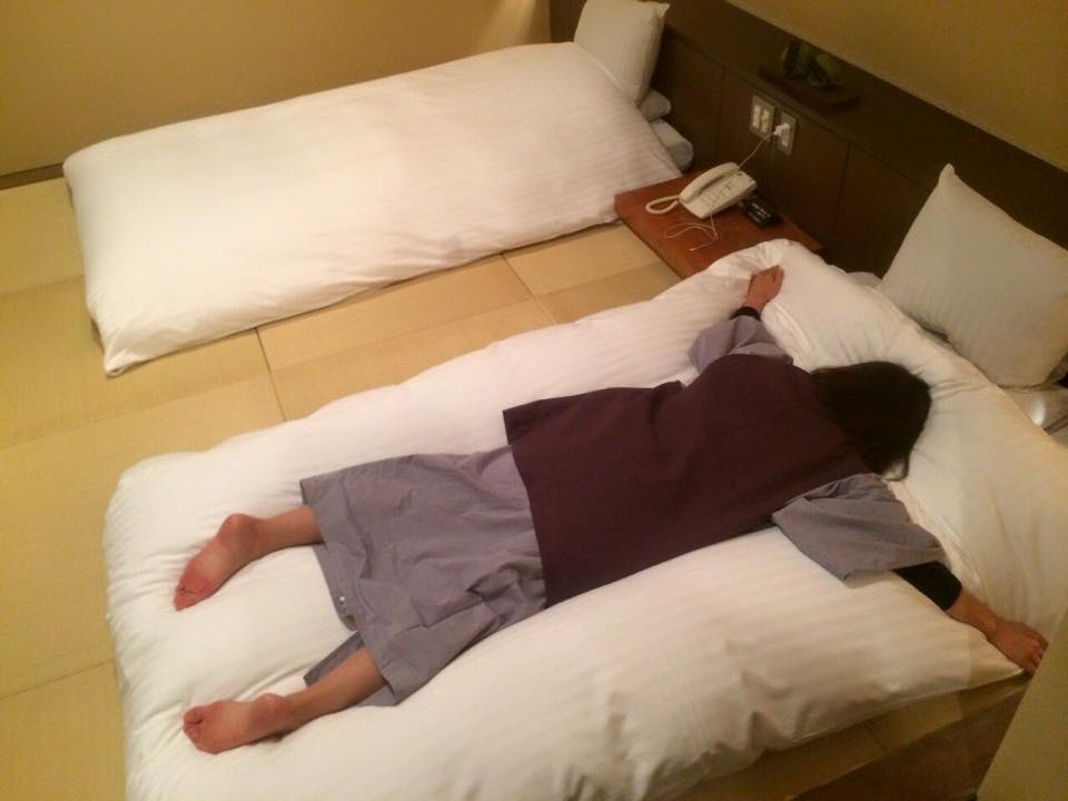 だって、バタンキューだったから(笑)気持ち良さそう♪